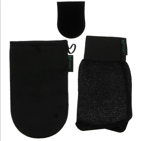 3-Piece Self Tanner Exfoliation & Application Kit Face & Body - Picture 1 of 5